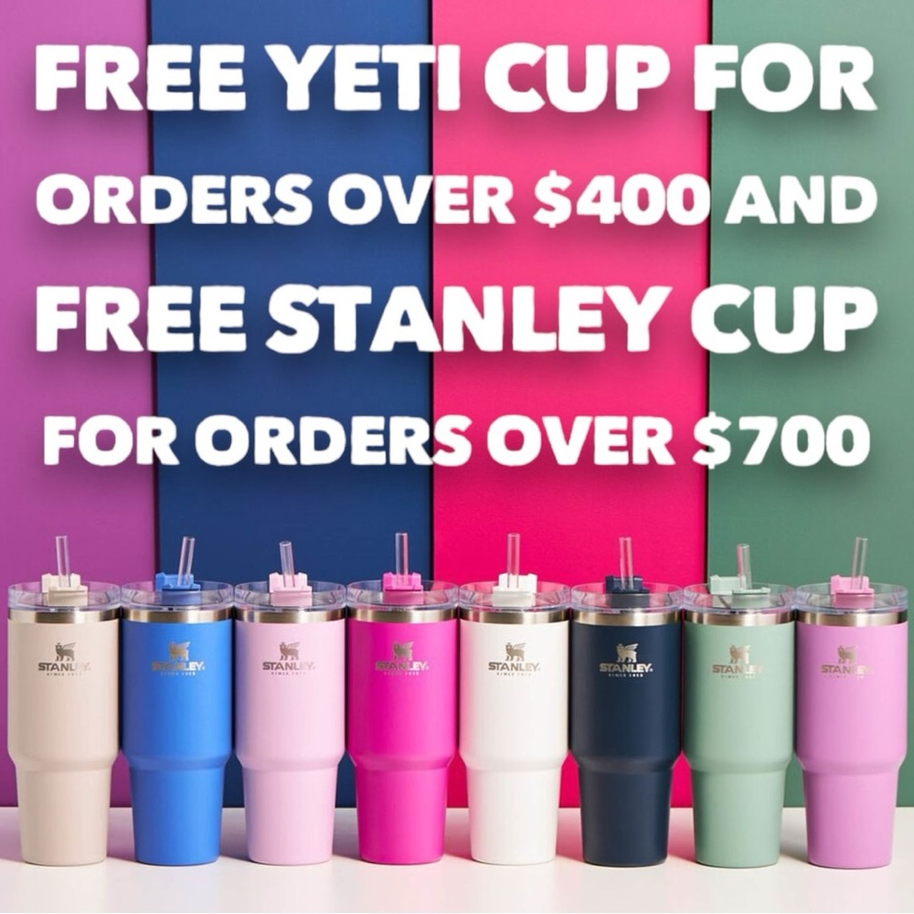FREE Yeti cup FREE Stanley cup